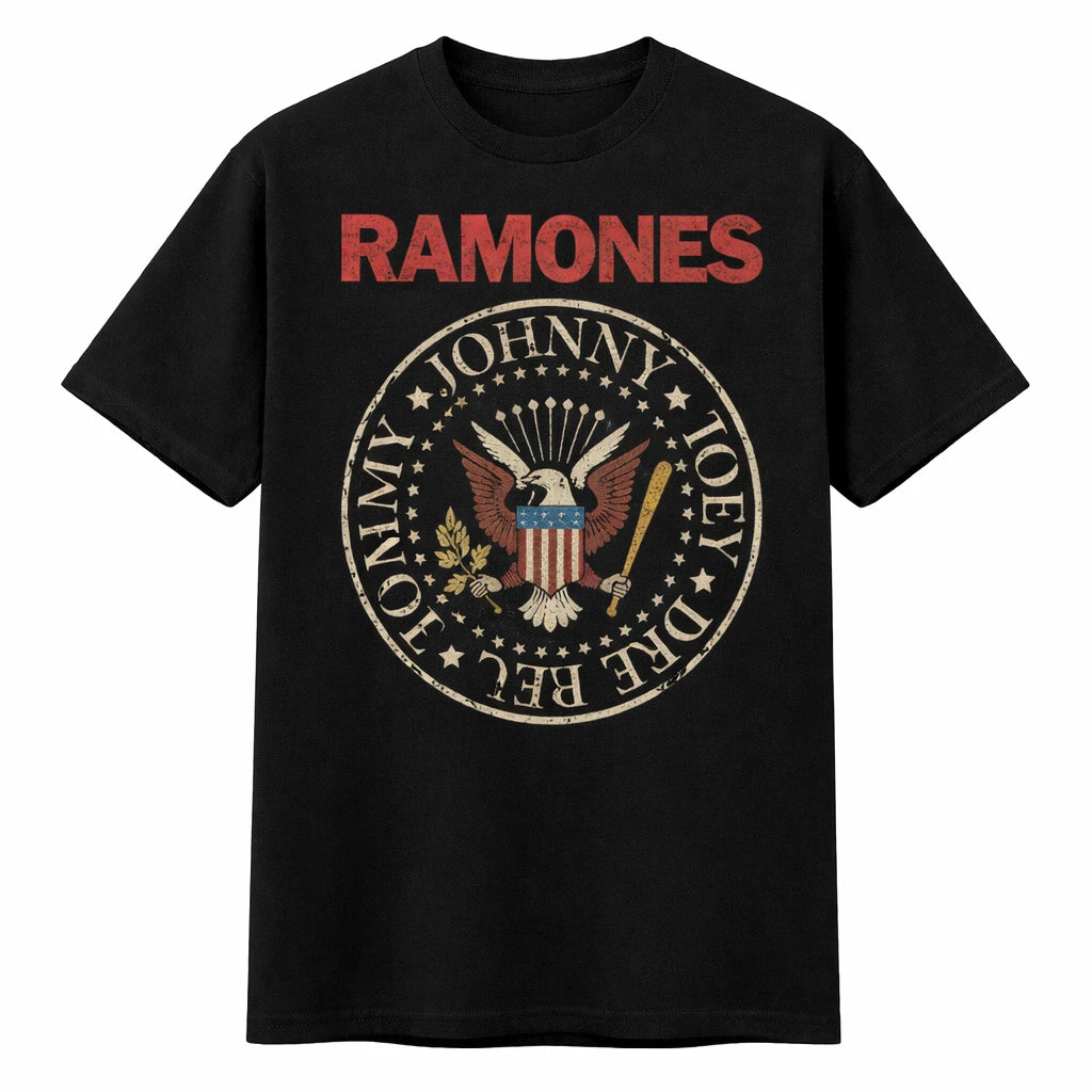 Ramones Presidential Seal Shirt, Punk Rock Tour Tee, Vintage Graphic T-Shirt