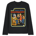 Steven Rhodes Learn About Electricity Unisex Long Sleeve T-Shirt S-2XL, Black