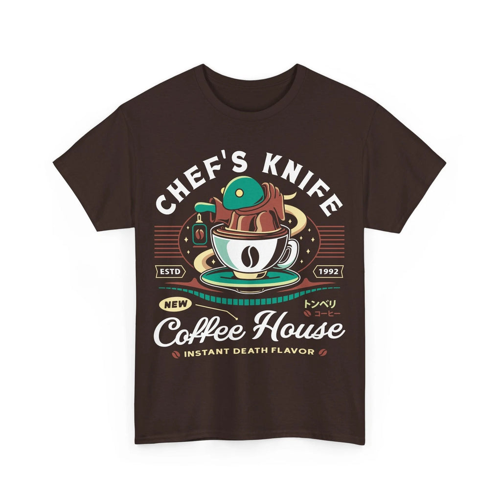 Chefs Knife Coffee Crest Unisex T-Shirt. Final Fantasy Video Game. Tomberi.