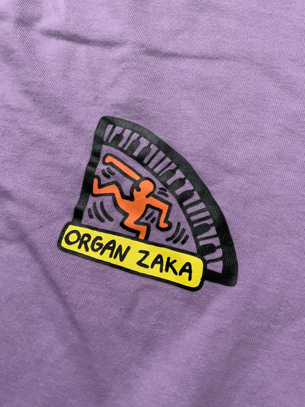 Uniqlo X Keith Haring Organ Zaka Tokyo Pop Art Purple Crewneck T-Shirt Sz. S