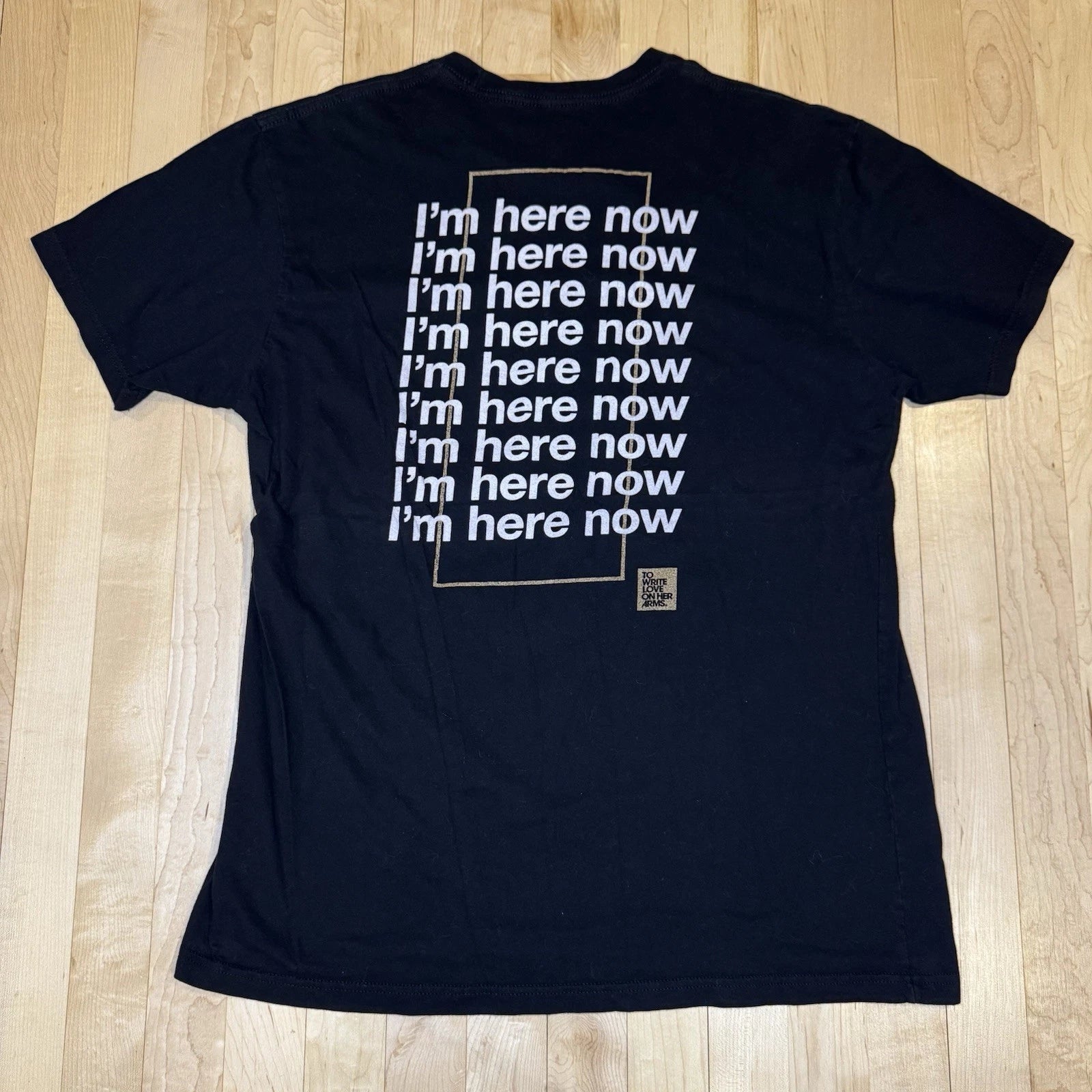 To Write Love On Her Arms I’m Here Now TWLOHA Men’s Large Black Shirt