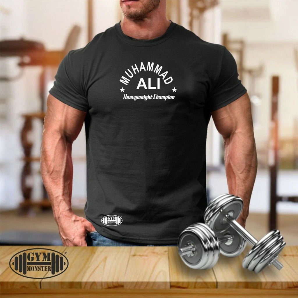 Muhammad Ali T Shirt Gym Clothing Bodybuilding Training Workout Boxing MMA Top