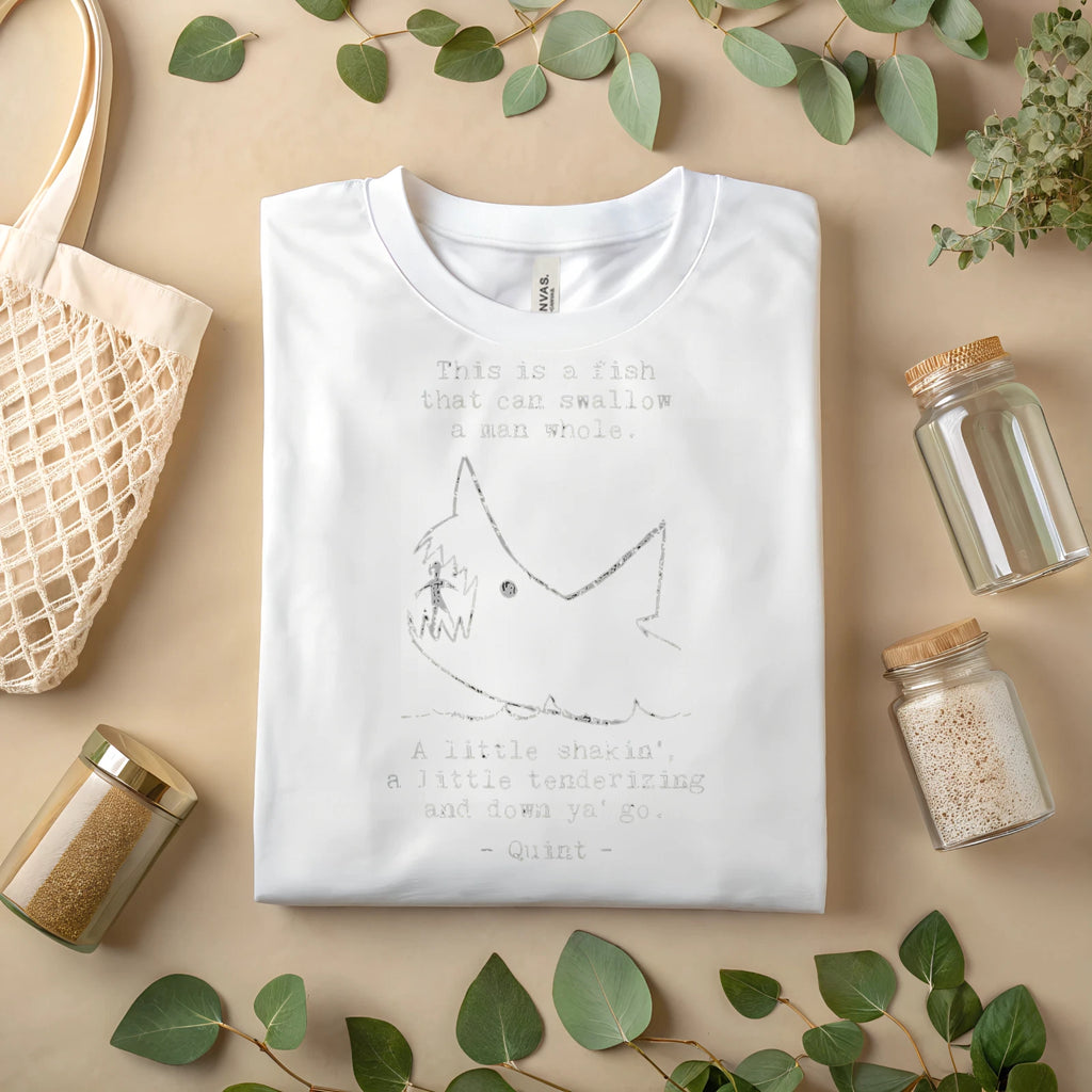 Funny Shark Quote T-Shirt – Vintage Hand Drawn Shark Sketch Graphic Tee A125