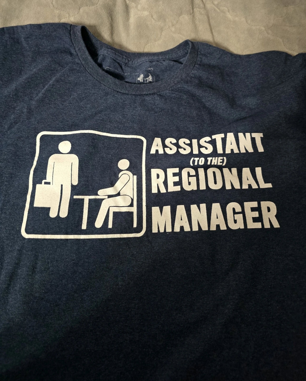 The Office: Assistant to The Regional Manager Tshirt Size 2x Blue Short Sleeve