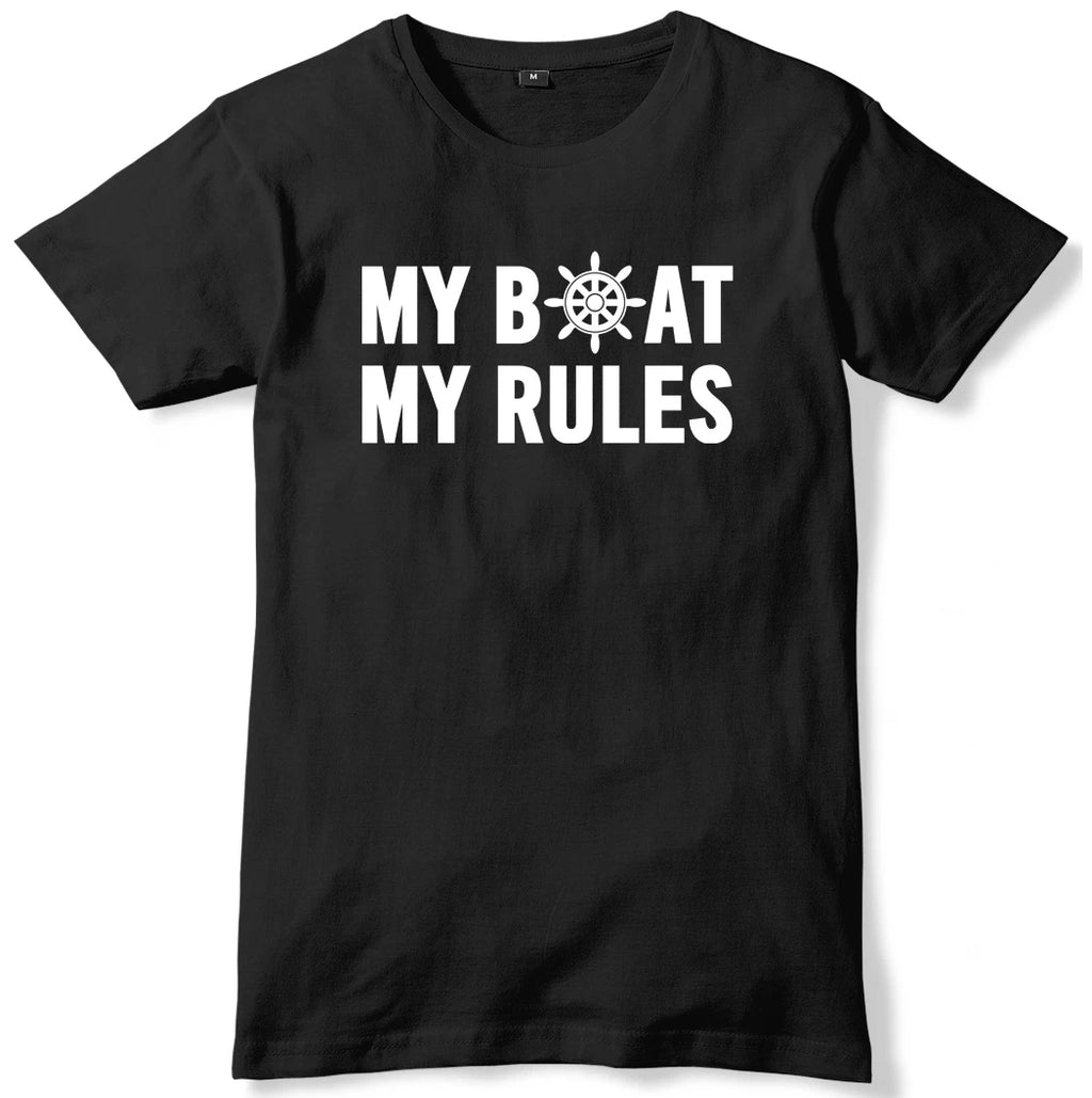 My Boat My Rules Mens Funny Unisex T-Shirt