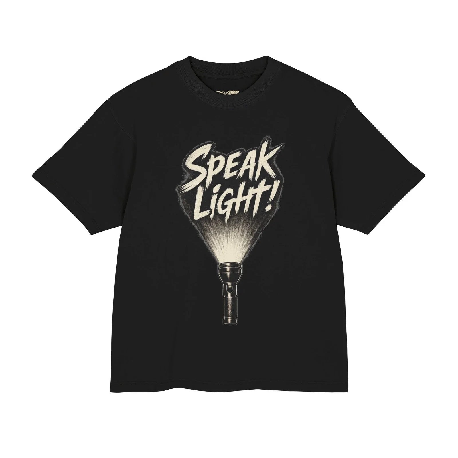 Speak Light Flashlight Graphic Tee | Christian Scripture Matthew 10:27