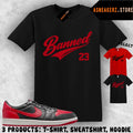 Tee Shirt Matching AJ 1 Low OG Banned 2026 To Match Sneaker Jersey 1s T-Shirt