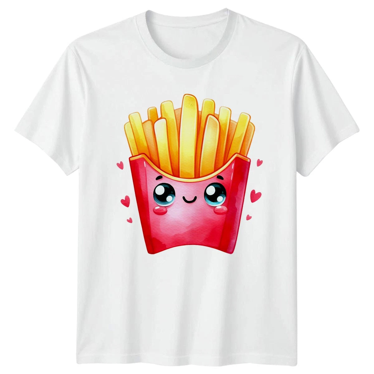 Cute Kawaii French Fries Love T-Shirt Kawaii Food Fast Food Birthday Gift