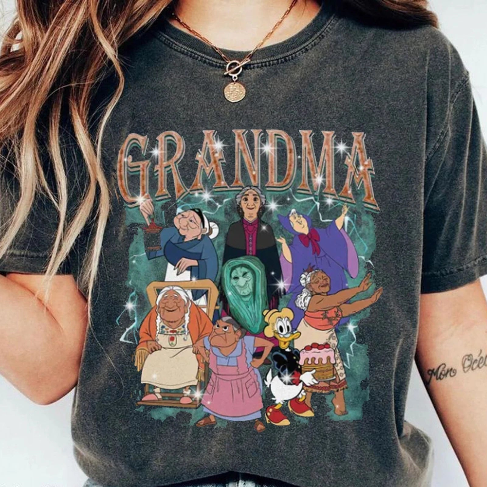 Retro Disney Grandma Vibes Tee, Cool Nana, Mimi T-shirt, Mother's Day Gift