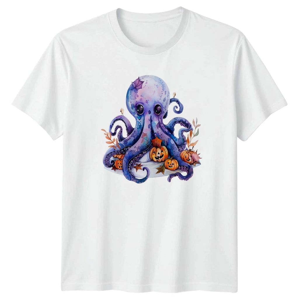 Cute Octopus Pumpkin T-Shirt Underwater Halloween Gift For Him And Her