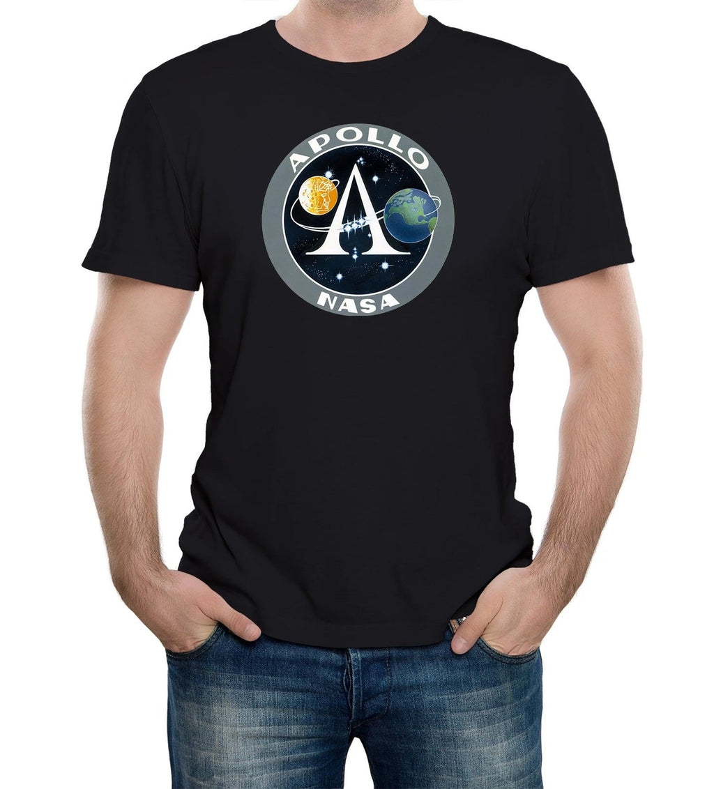 Mens NASA Project Apollo Space Program Logo T-Shirt space science cool