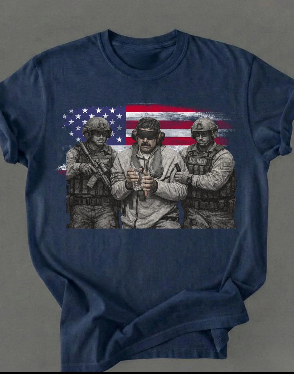 Venezuela Libre Shirt, Captured Live Maduro Graphic Crewneck, Venezuelan Freedom