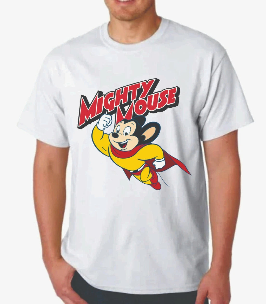 MIGHTY MOUSE 1960's CARTOON SHIRT T-SHIRT CLASSIC Cereal Fans