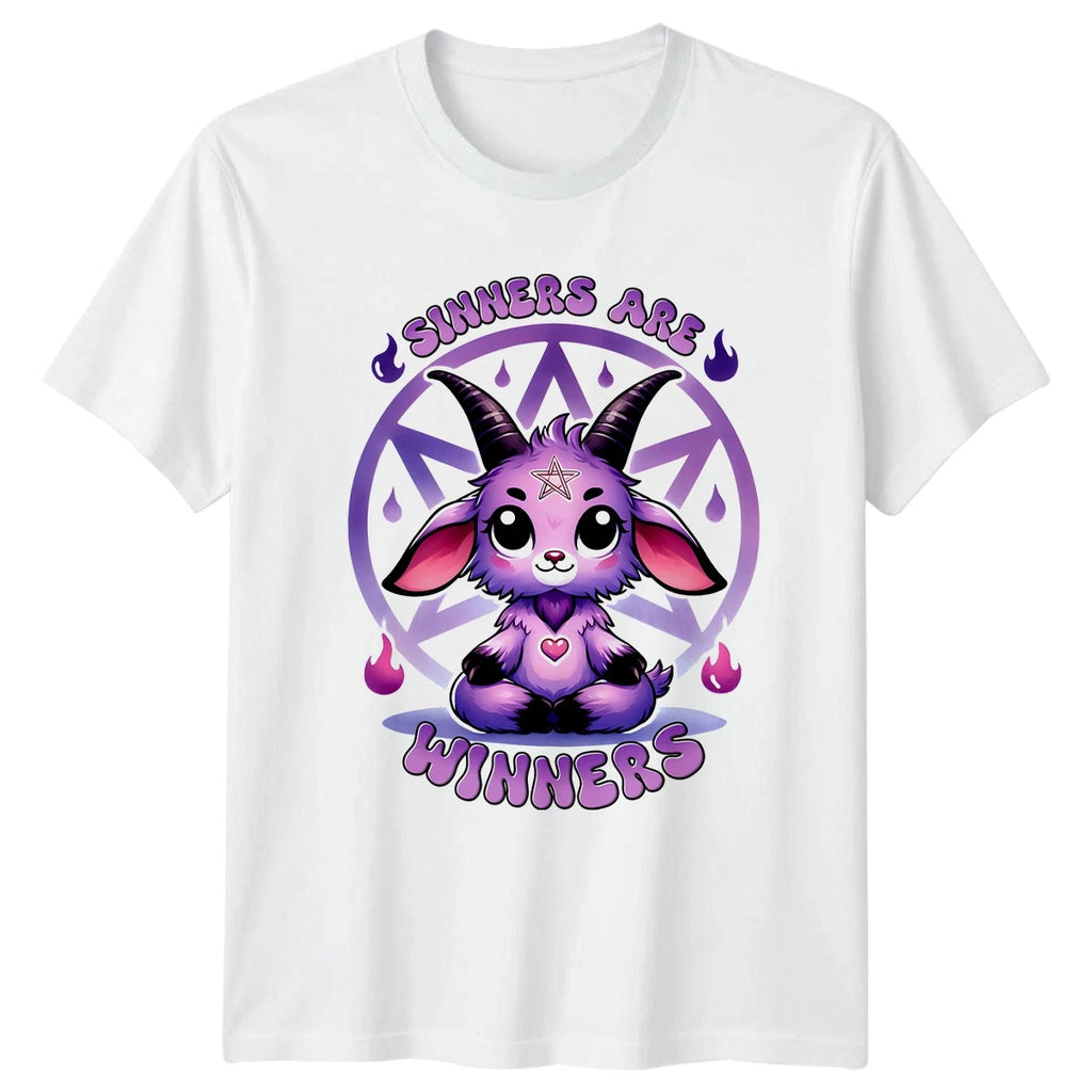 Sinners Are Winners T-Shirt Kawaii Gothic Pastel Goth Gift For Him And Her