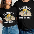 Stylish Cowboy T-Shirt for Men & Women: Short Sleeve Round Neck with Comfort