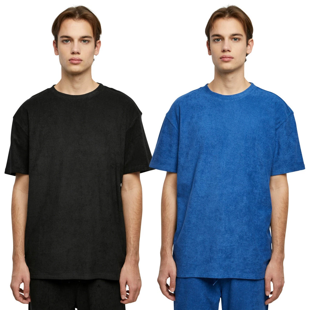 Urban Classics Oversized Towel Tee Men Top T-Shirt Cotton Round Neck