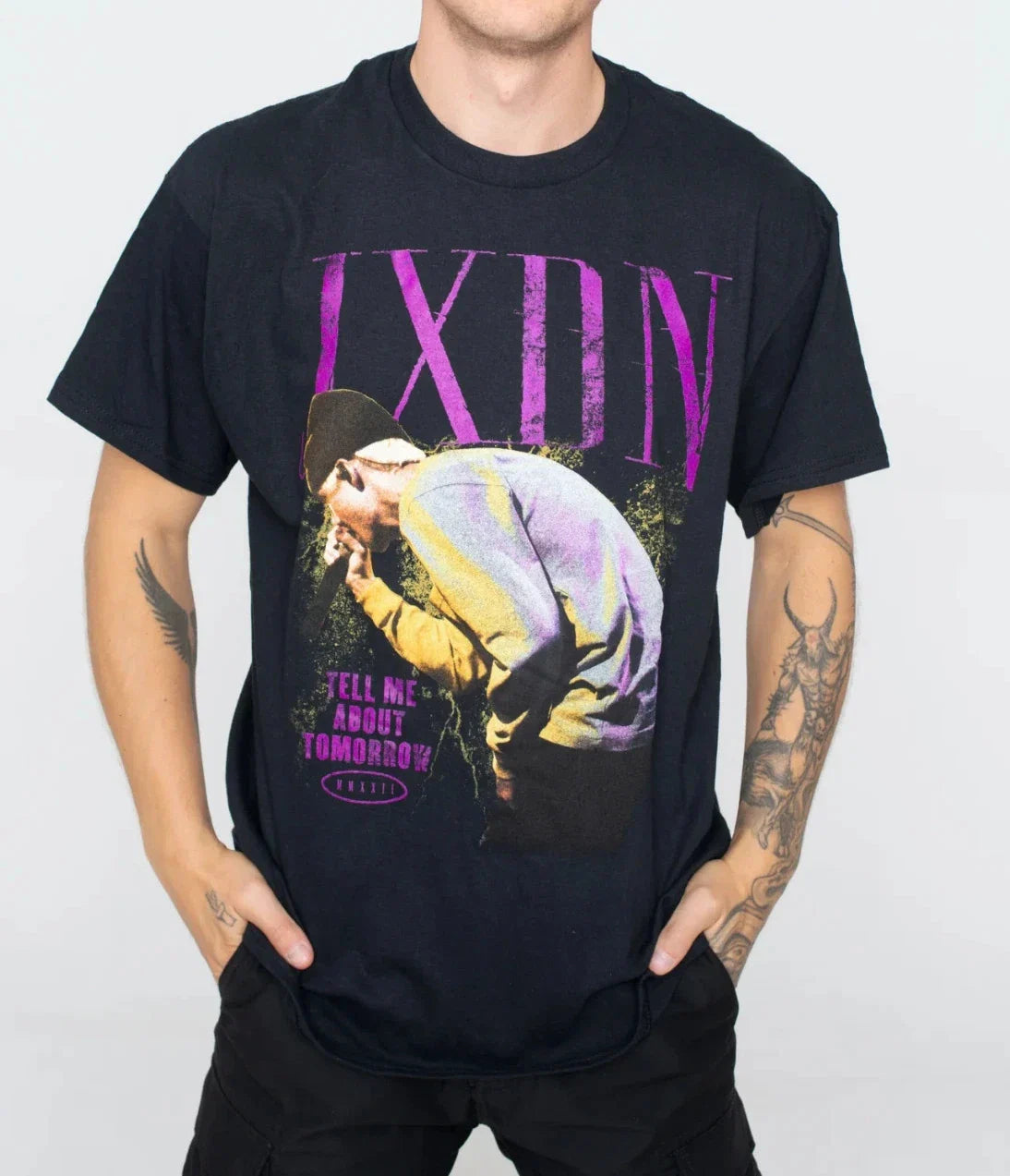 Jxdn Tell Tomorrow Xs Black Album Concert Merch Y2k Tee (1)