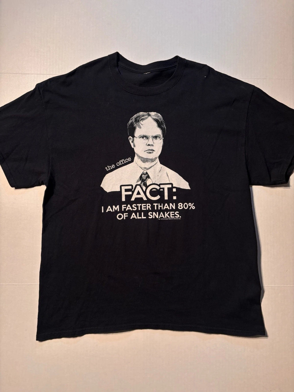Vtg The Office Dwight Schrute Fact Comedy Movie TV  Promo Humor Y2K T-shirt XL