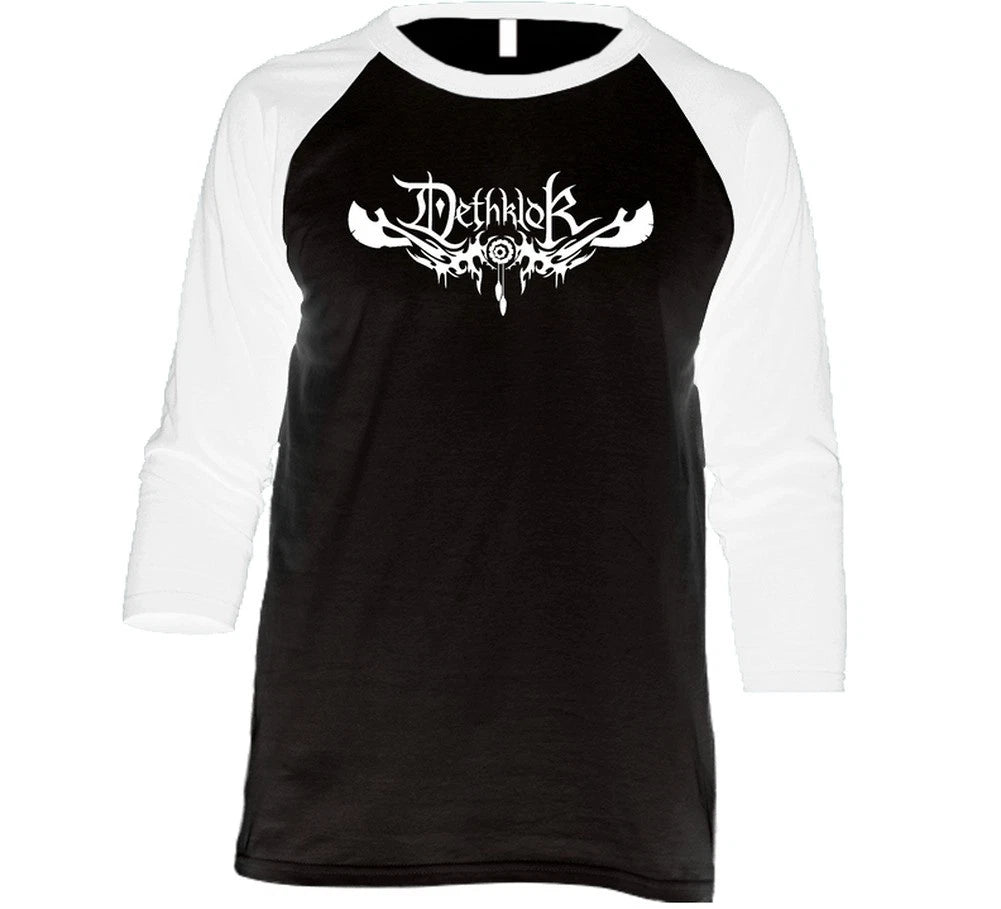 Dethklok Fictional Band Metalocalypse Animated Tv Show Fan Raglan 3/4 Sleeve Shi