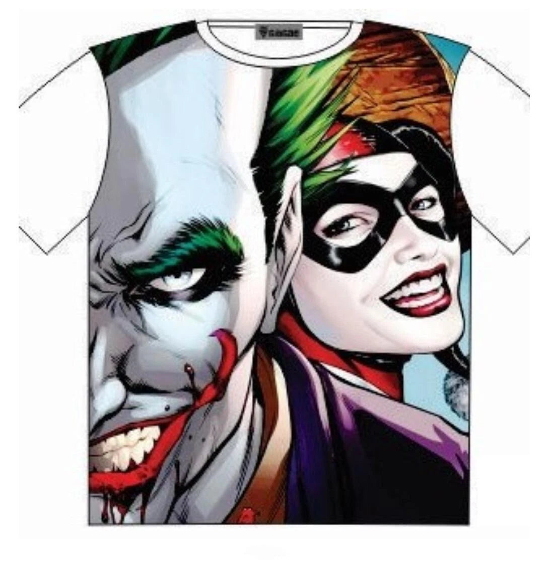 The Joker Cartoon Print T-Shirt Attitude Street Fashion Mens Ladies