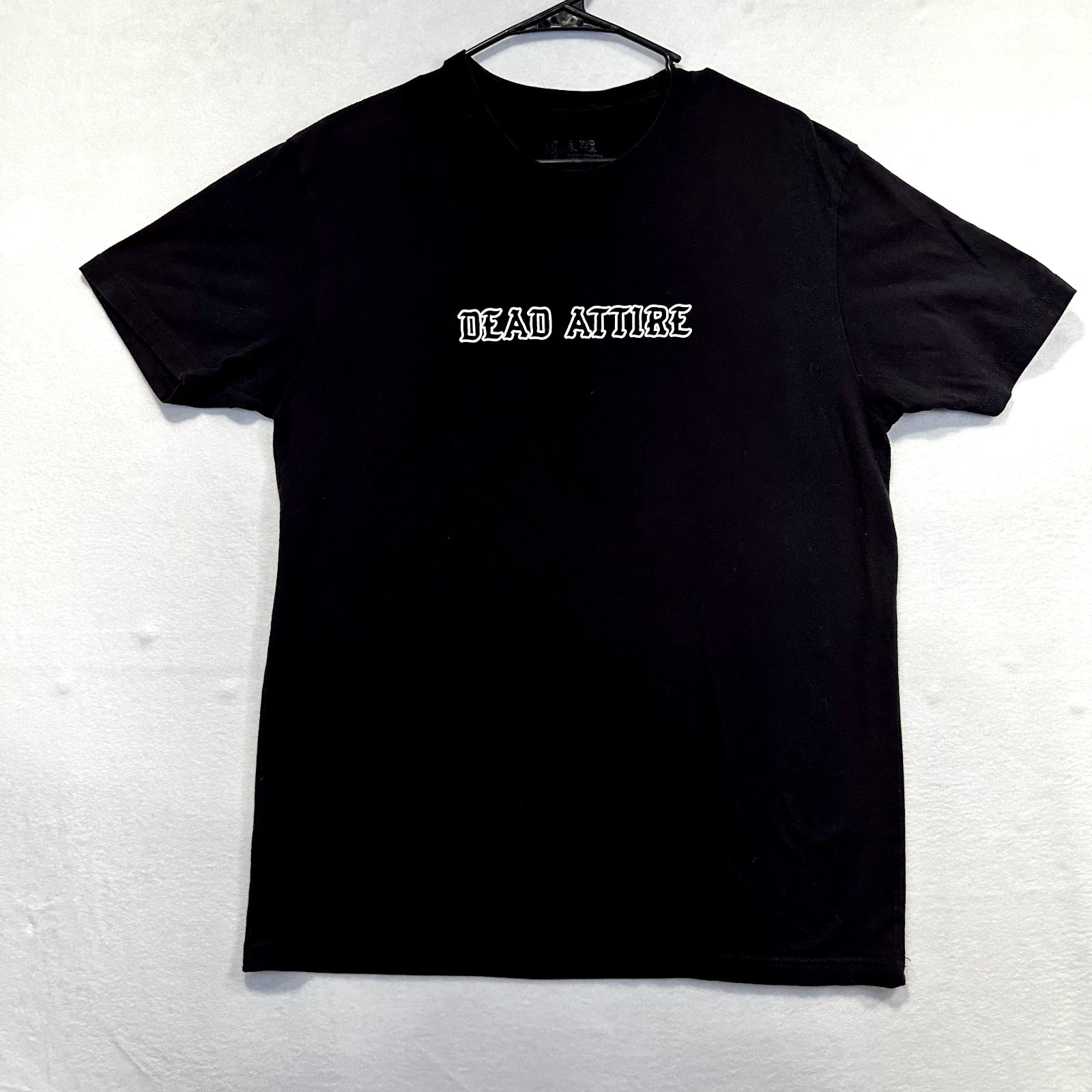 Dead Attire Hardcore Shirt Large Mens Black Oni Mask Music Street Fashion