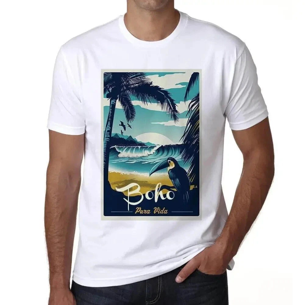 Men's Graphic T-Shirt Boho Pura Vida Beach Eco-Friendly Limited Edition