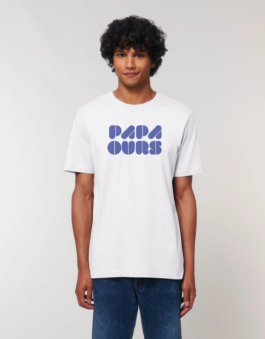 Men's Short Sleeve T-Shirt White, DAD BEAR 3
