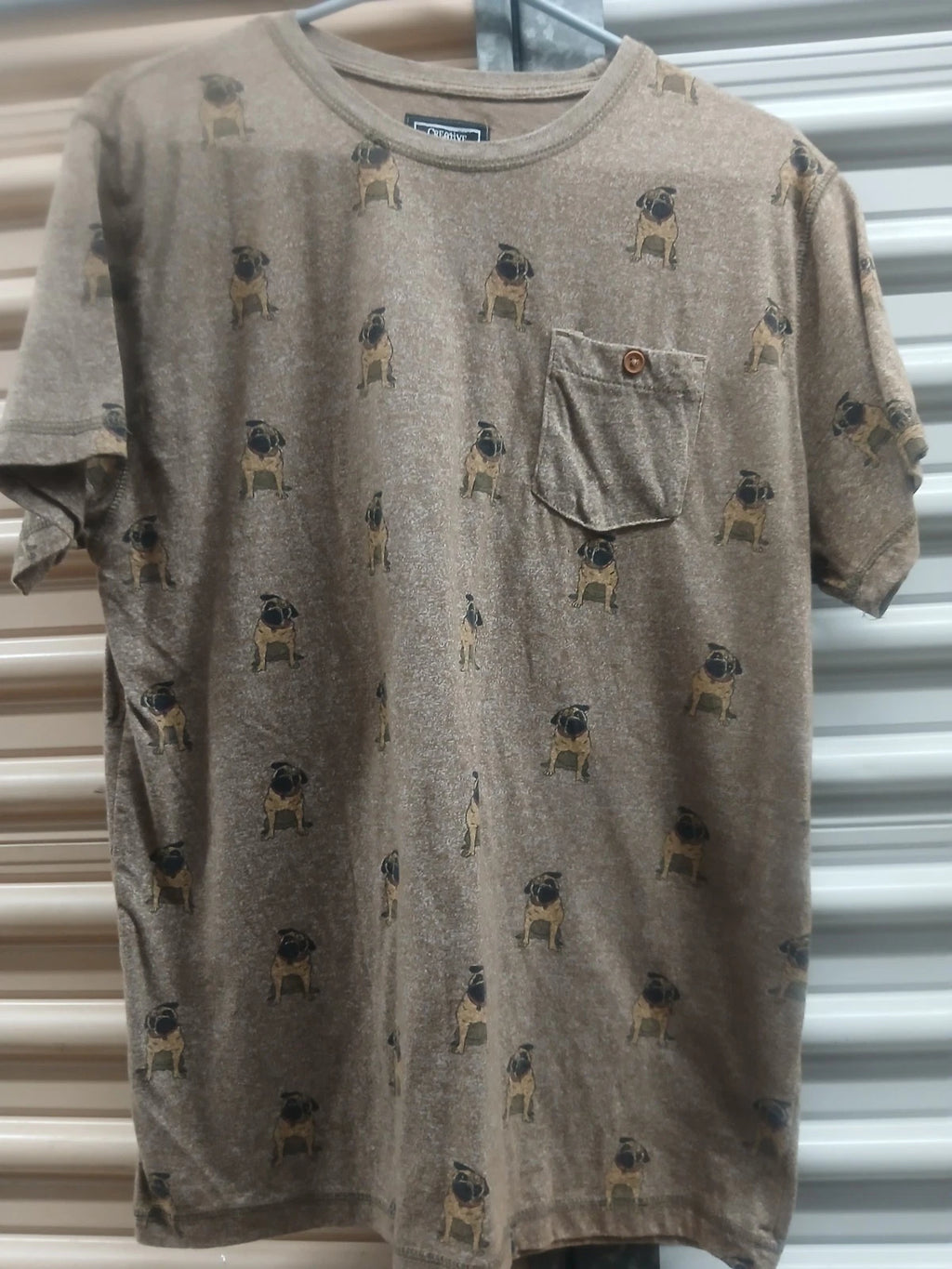 Creative Destruction All Over Pit Bull Print Graphic T-Shirt Mens Size XL ~ NWOT