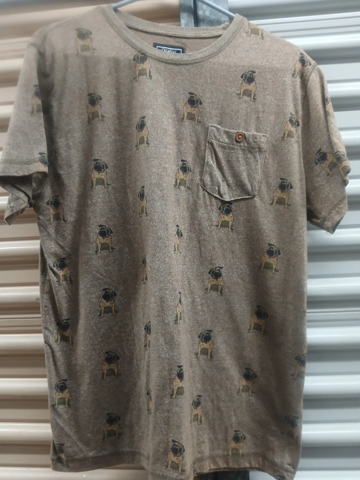 Creative Destruction All Over Pit Bull Print Graphic T-Shirt Mens Size XL ~ NWOT