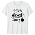 Something Wicked This Way T-Shirt Gothic Halloween Gift For Him And Her