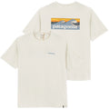 Patagonia Mens - Capilene Cool Daily Boardshort Logo S/S T-shirt - Dyno White