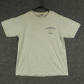 Fruit of the Loom Shirt Mens Large Grey Short Sleeve Crew Neck Pullover Tee