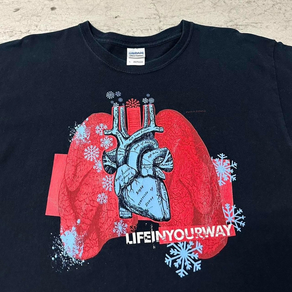 Y2K Heart Anatomy Diagram T-Shirt