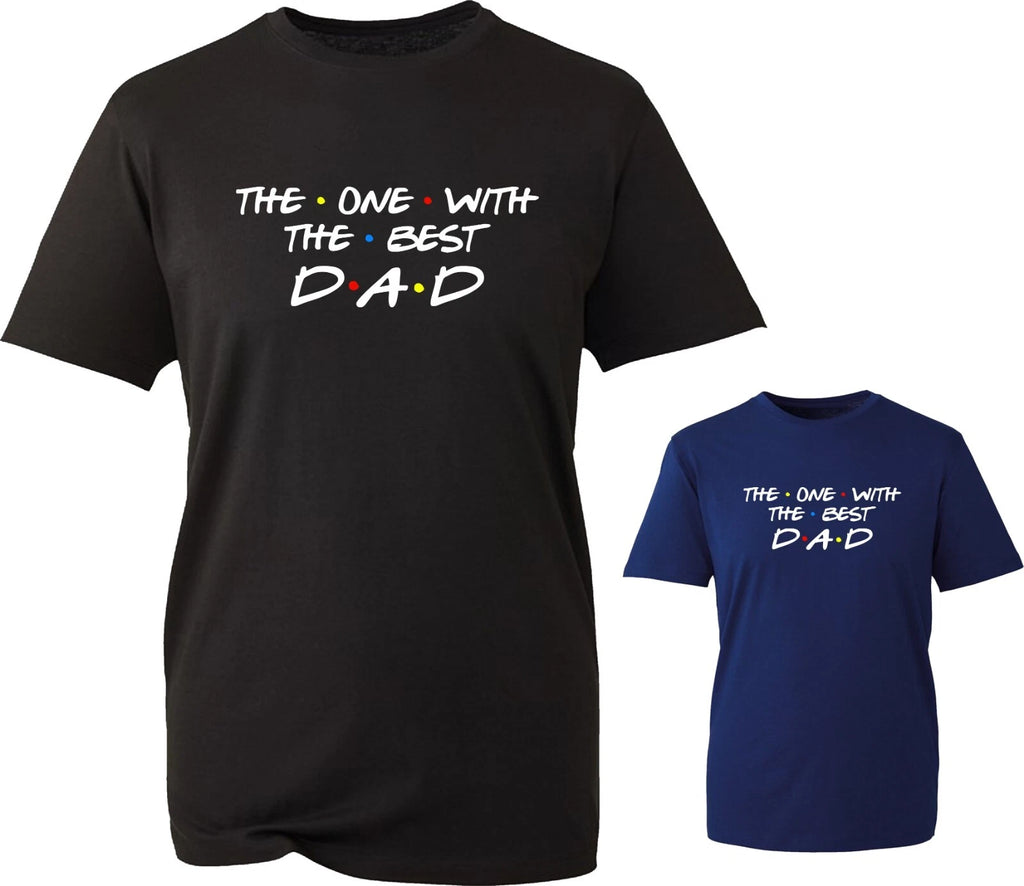The One With The Best Dad Fathers Day T-shirt Grandpa Friends Inspired Gift Top