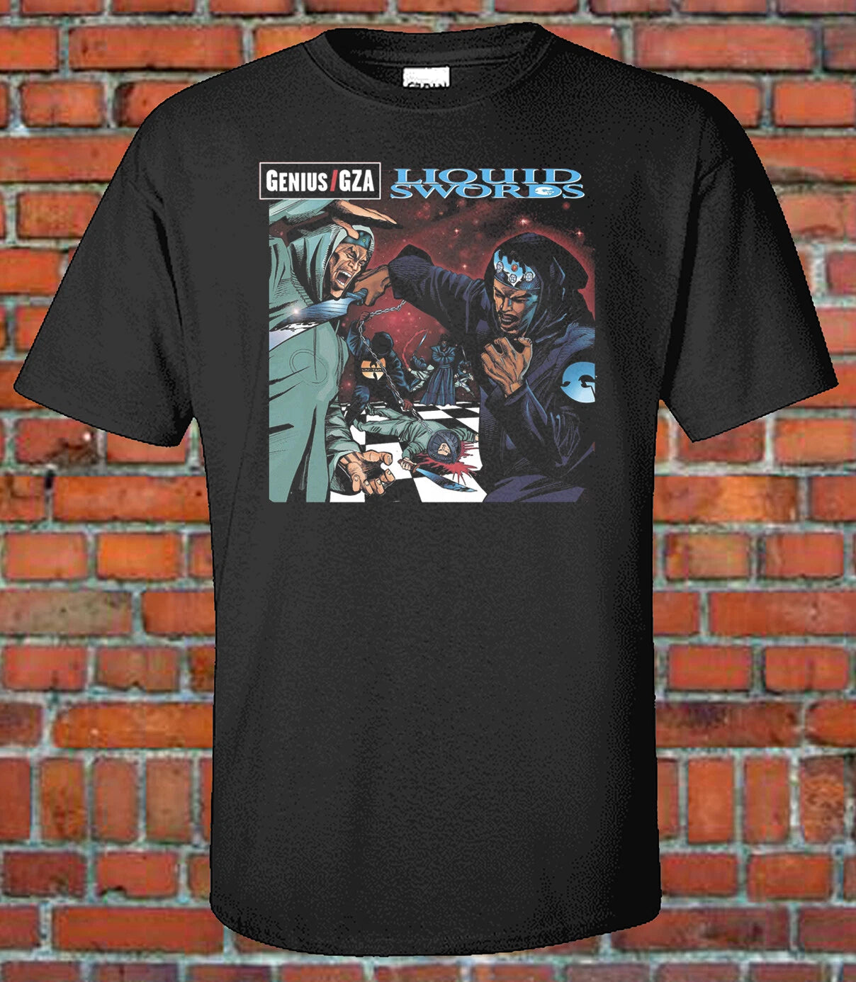 Genius / GZA Liquid Swards  Cover Graphic T-Shirt