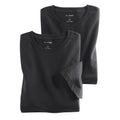 Olympus Men's T-Shirt Double Pack Crew Neck Black Plain 070012 68