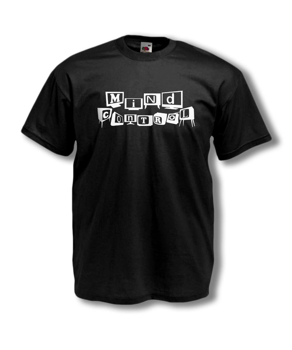 MIND CONTROL T SHIRT controversial  TV mind control design FREE YOUR MIND