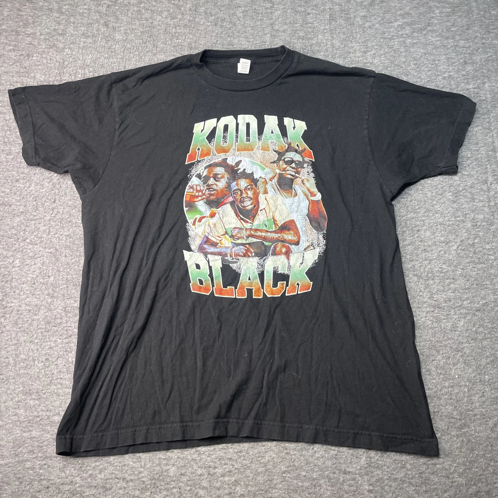 Kodak Black Shirt Mens XL Graphic Tee Rap Print Short Sleeve Casual Trendy