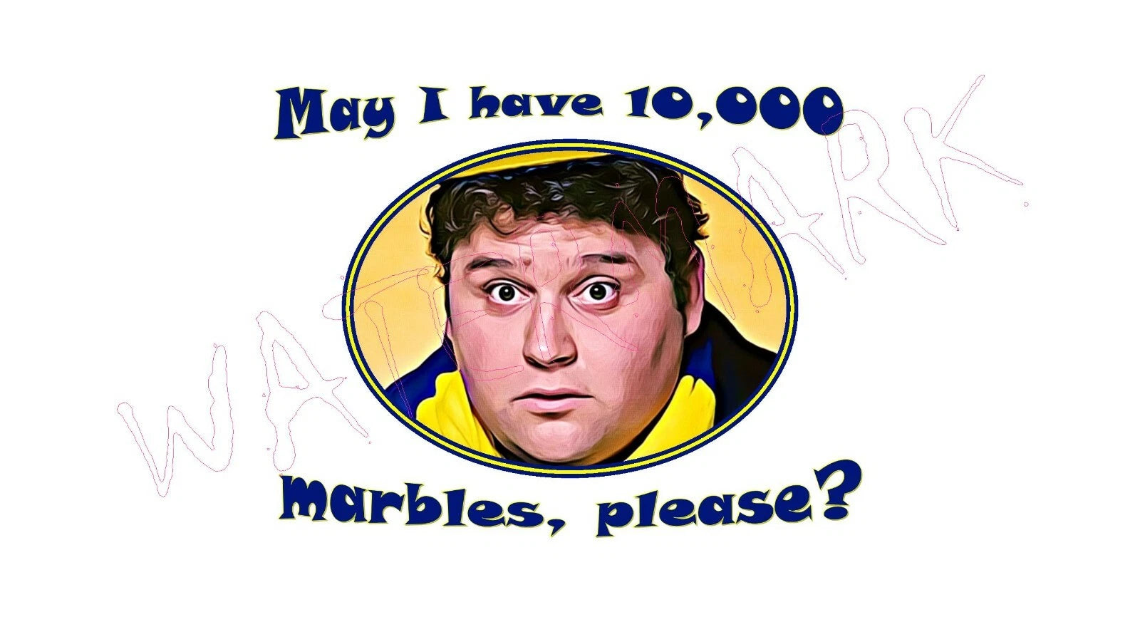 Men's TShirt Animal House: Flounder 10,000 ten thousand marbles Parody
