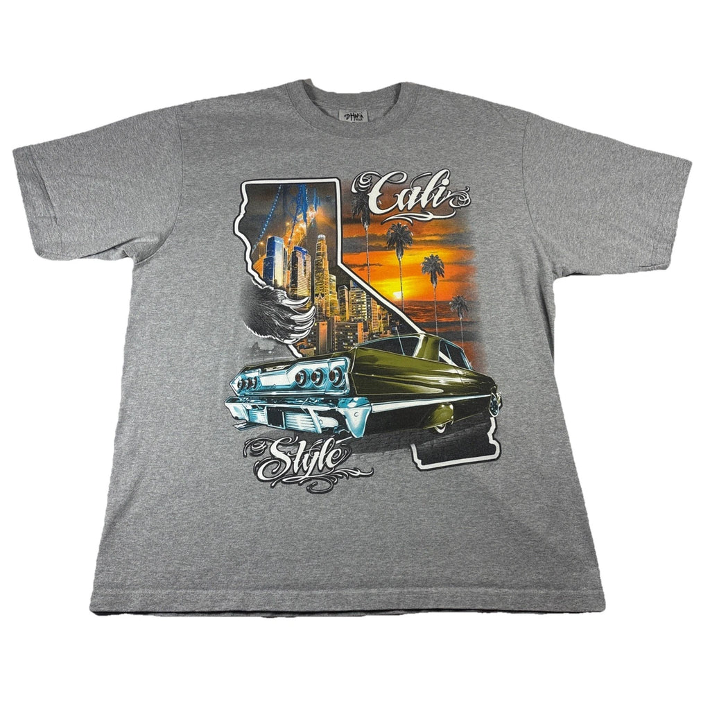 Shaka CALIFORNIA LOWRIDER T-shirt Cali Style Low Rider Urban Streetwear Men's XL