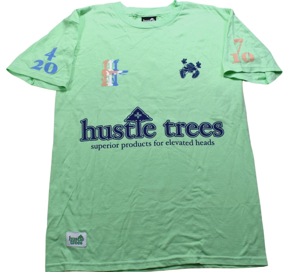 Hustle Trees LRG Mens Green 420 Bong Games Weed Shirt NWT S, M, L, XL, 2XL