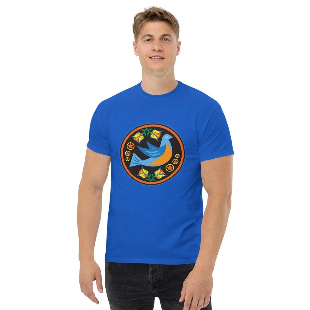 Blue Bird Pennsylvania Dutch Hex Sign Distelfink Unisex Classic T-Shirt S202