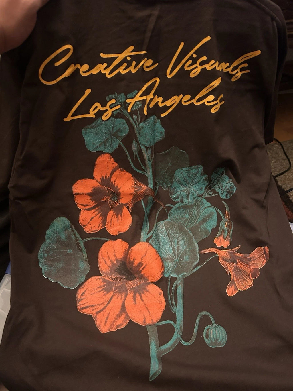 CVLA Creative Visuals Los Angeles Black Graphic T-Shirt Men’s Size Large NWOT