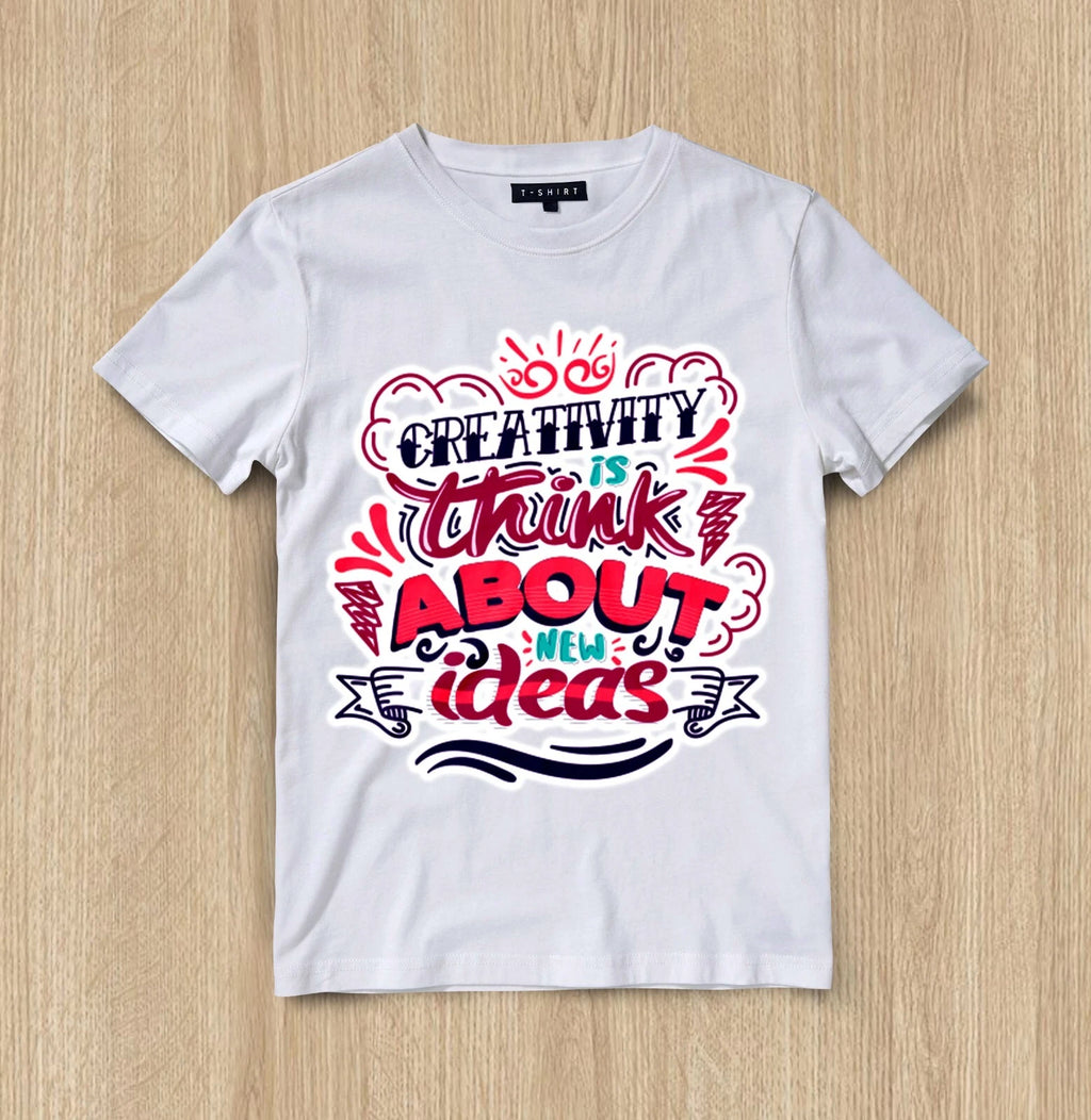 Custom The Spark of Creativity T-shirt Design Unisex Jersey Short Sleeve Tee