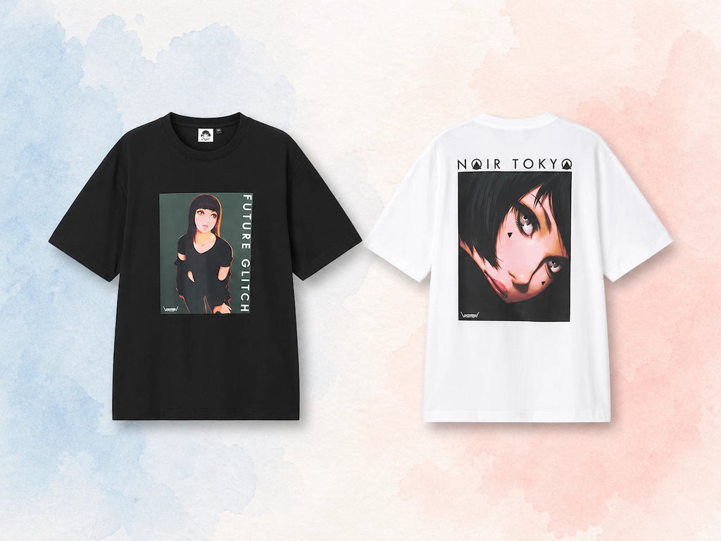 GU Graphic T-Shirt Ilya Kuvshinov Neo Tokyo Girl Cyberpunk Anime Limited Rare