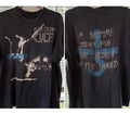 1988 Blue Oyster Cult band Reprint 2 sided Basic Black Unisex T-shirt