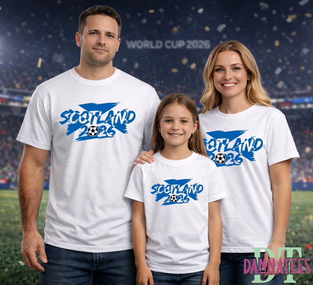 2026 SCOTLAND World Cup 26 Adult Kids T-Shirt Football Soccer T-shirt