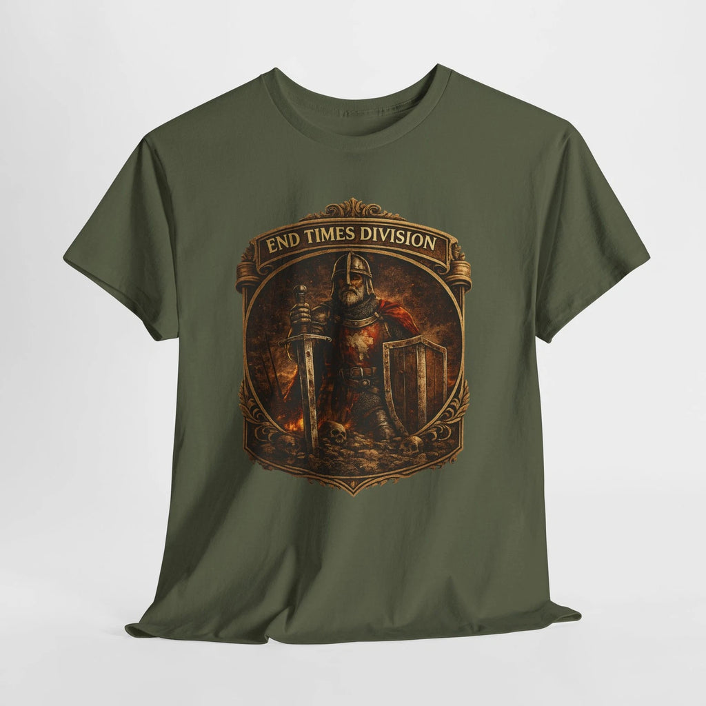 End Times Division Knight T-Shirt | Medieval Apocalypse Veteran Tee