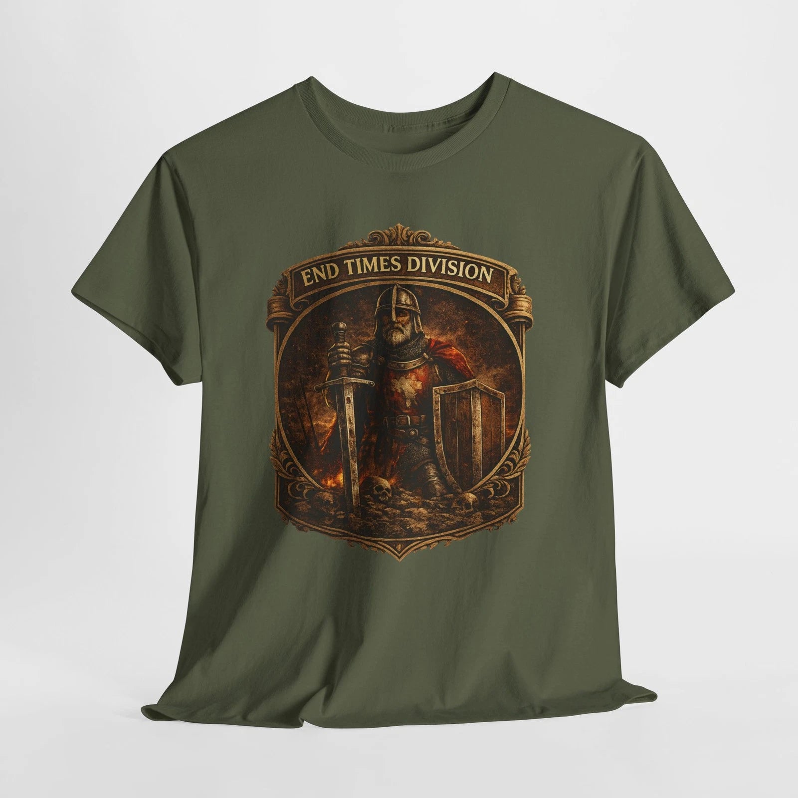 End Times Division Knight T-Shirt | Medieval Apocalypse Veteran Tee
