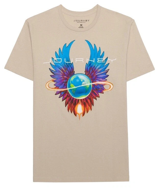 Journey WORLD INFINITY WINGS Beige Unisex T Shirt Size XXL